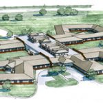 An Artist's rendering of the Hancock Geriatric Center