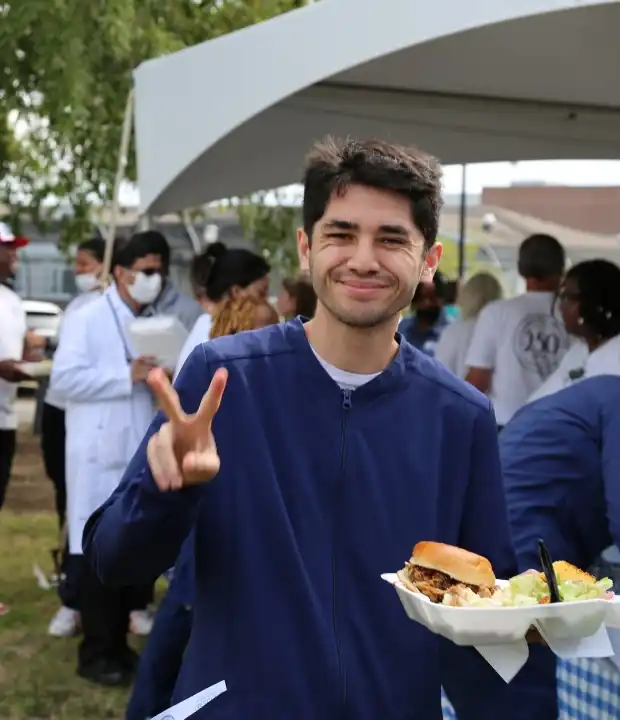 DBHDS employee during an event